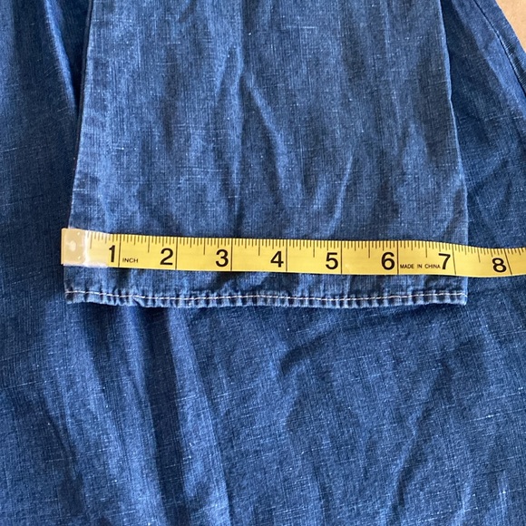 Zara Navy Denim Top. Small - Picture 8 of 12